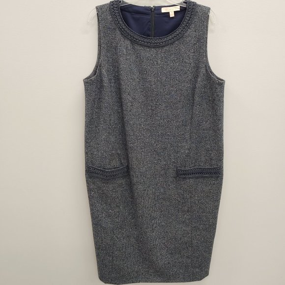 Etcetera Dresses & Skirts - Etcetera Gray Midi Dress with Textured Fabric